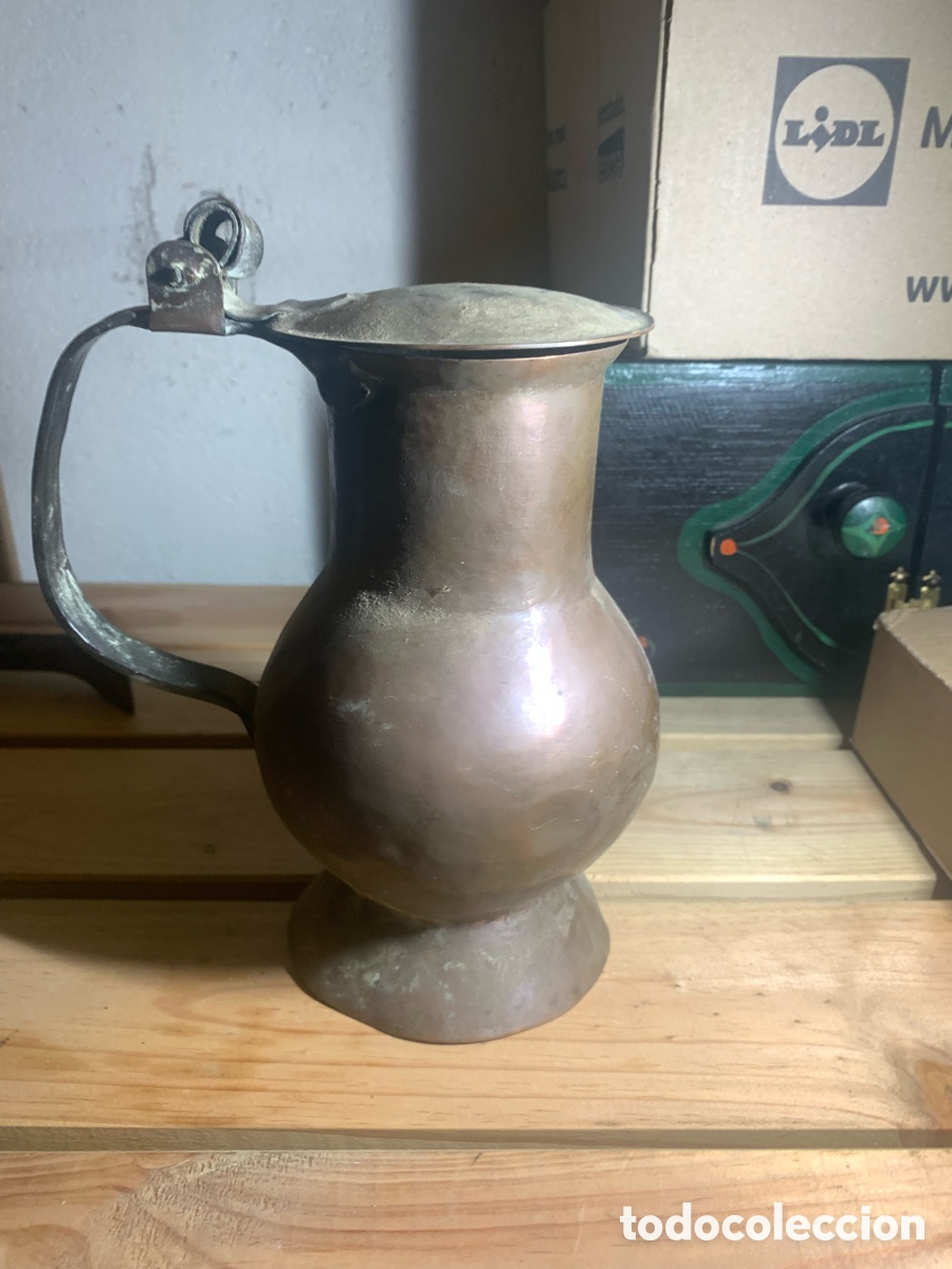 Antig&uuml;edades: Antigua Jarra o Recipiente en cobre - Foto 1