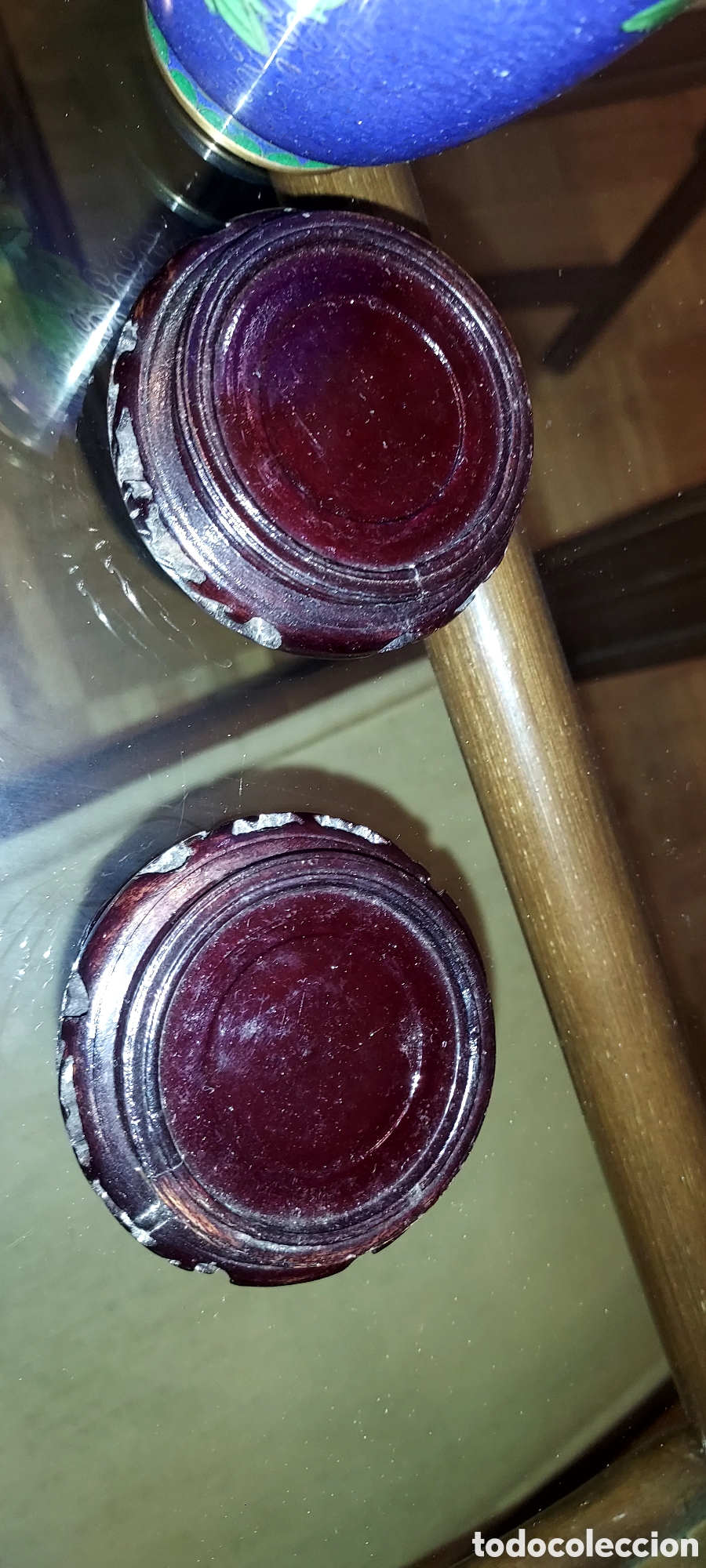 Antig&uuml;edades: PAREJA DE JARRONES ESMALTE CLOISONE - Foto 6