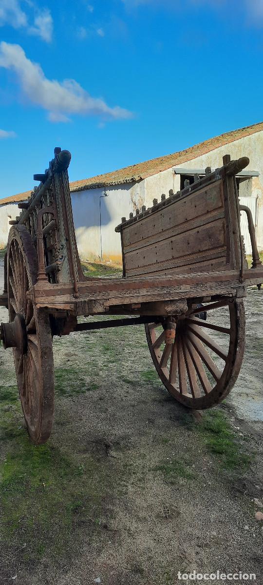 Antig&uuml;edades: CARRO ANTIGUO de madera policromada - Foto 4