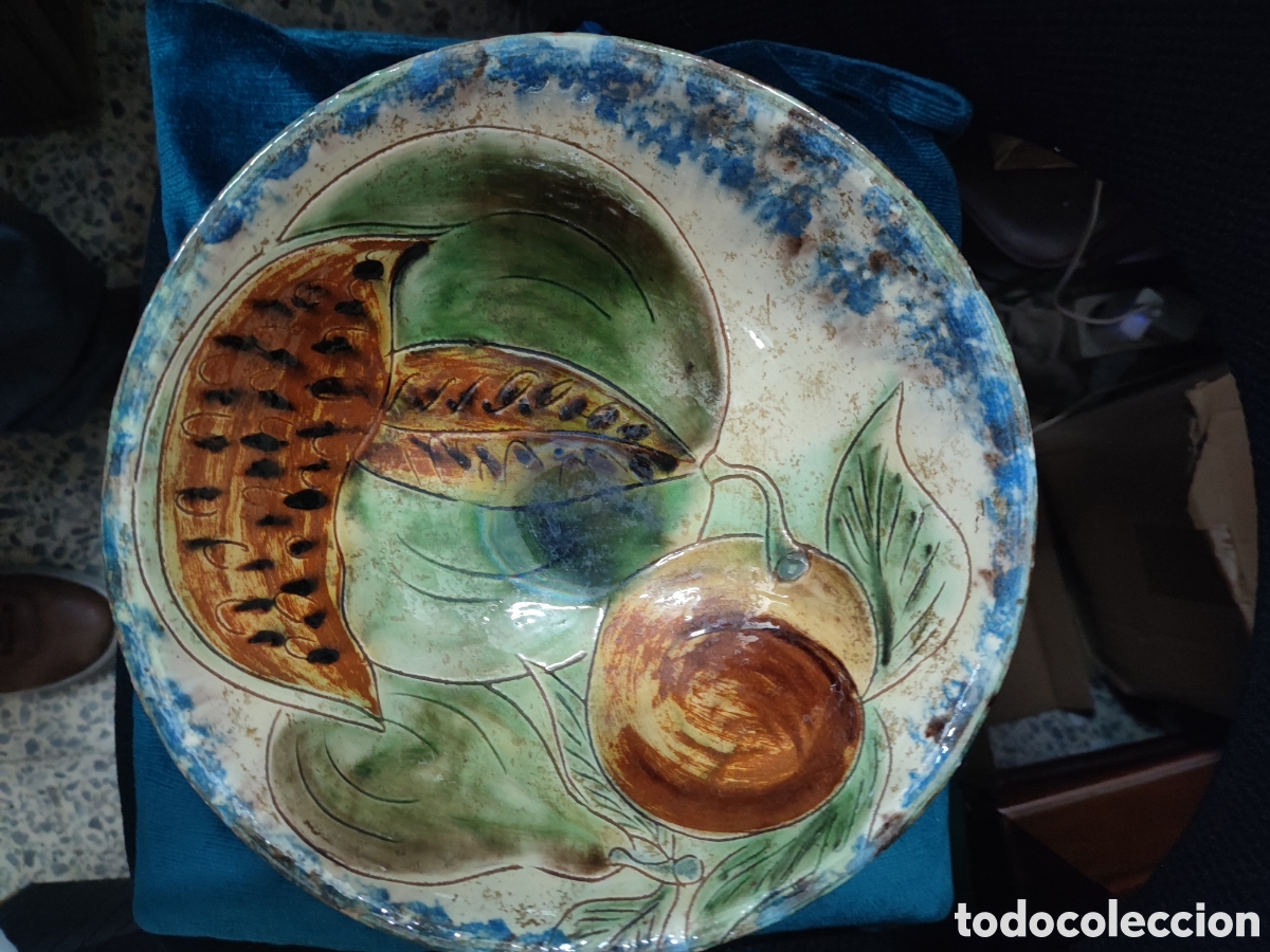 Antig&uuml;edades: Cuenco de cer&aacute;mica esmaltada diaz costa - Foto 2
