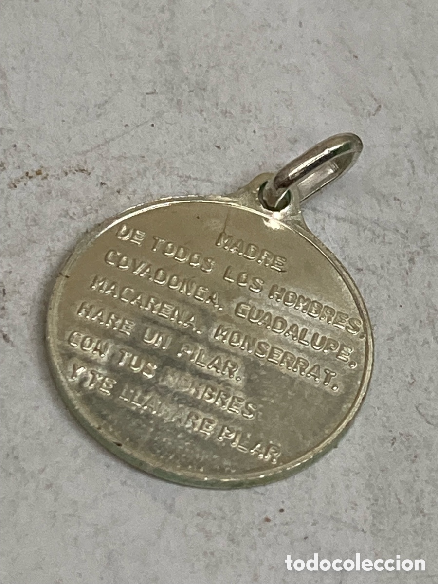 Antig&uuml;edades: Medalla de plata religiosa C343 - Foto 2