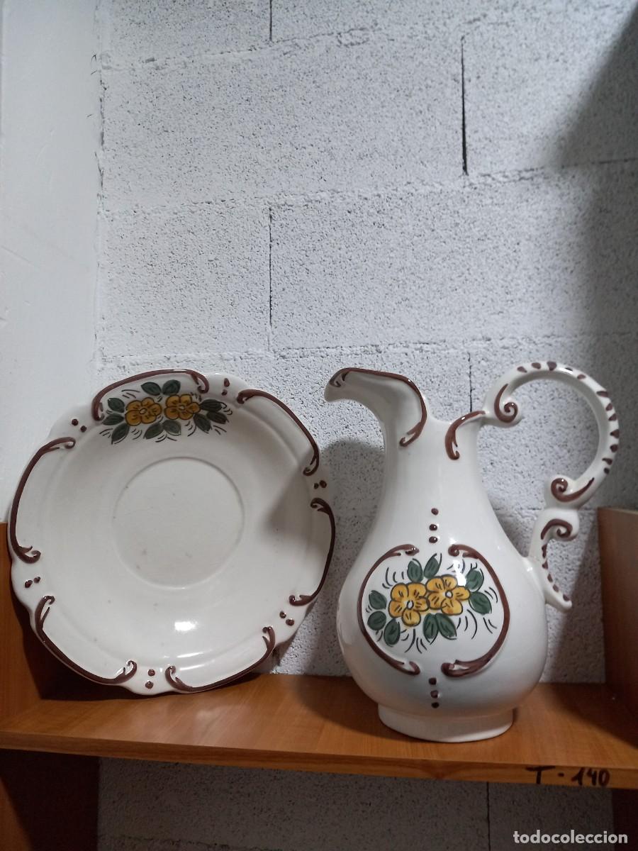 Antig&uuml;edades: conjunto de jarra y aguamanil - Foto 1
