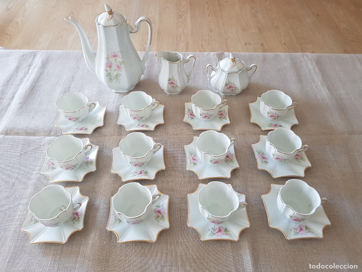 Antig&uuml;edades: JUEGO DE CAF&Eacute; ANTIGUO- 12 SERVICIOS - Foto 1