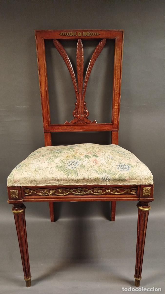 Antig&uuml;edades: SILLA ESTILO IMPERIO MADERA DE ROBLE - Foto 1