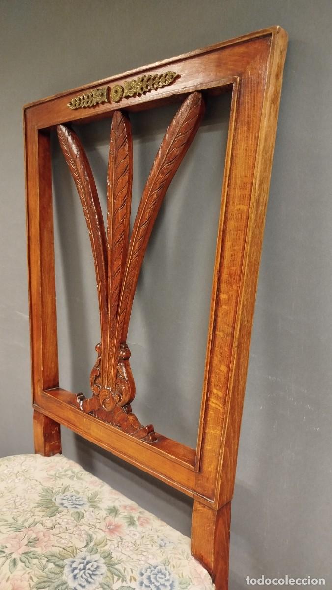 Antig&uuml;edades: SILLA ESTILO IMPERIO MADERA DE ROBLE - Foto 6