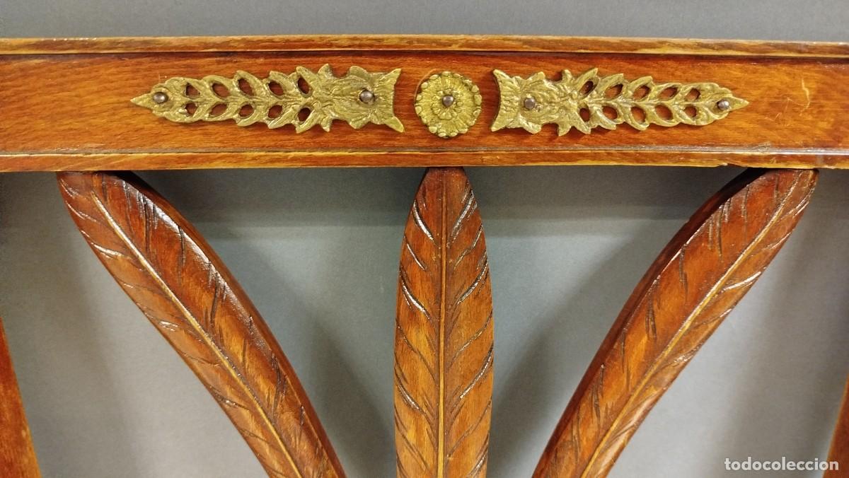Antig&uuml;edades: SILLA ESTILO IMPERIO MADERA DE ROBLE - Foto 10