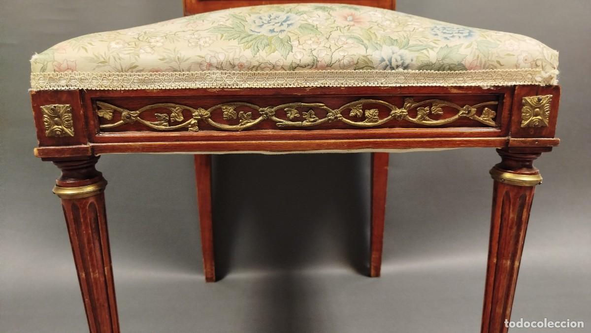 Antig&uuml;edades: SILLA ESTILO IMPERIO MADERA DE ROBLE - Foto 11