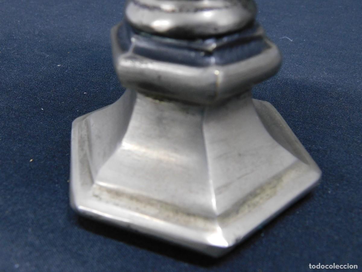 Antig&uuml;edades: ANTIGUO C&Aacute;LIZ DE METAL PLATEADO - Foto 15