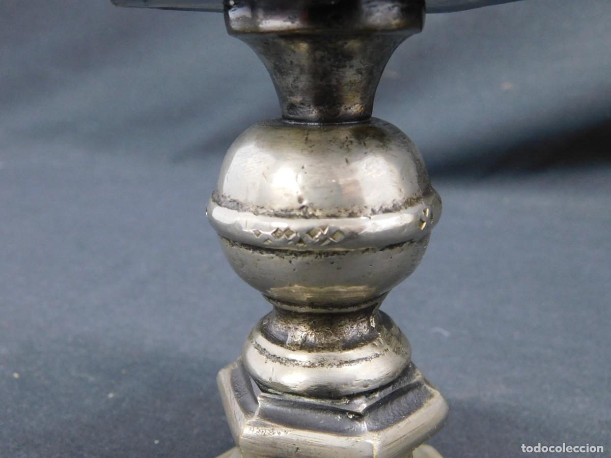 Antig&uuml;edades: ANTIGUO C&Aacute;LIZ DE METAL PLATEADO - Foto 16