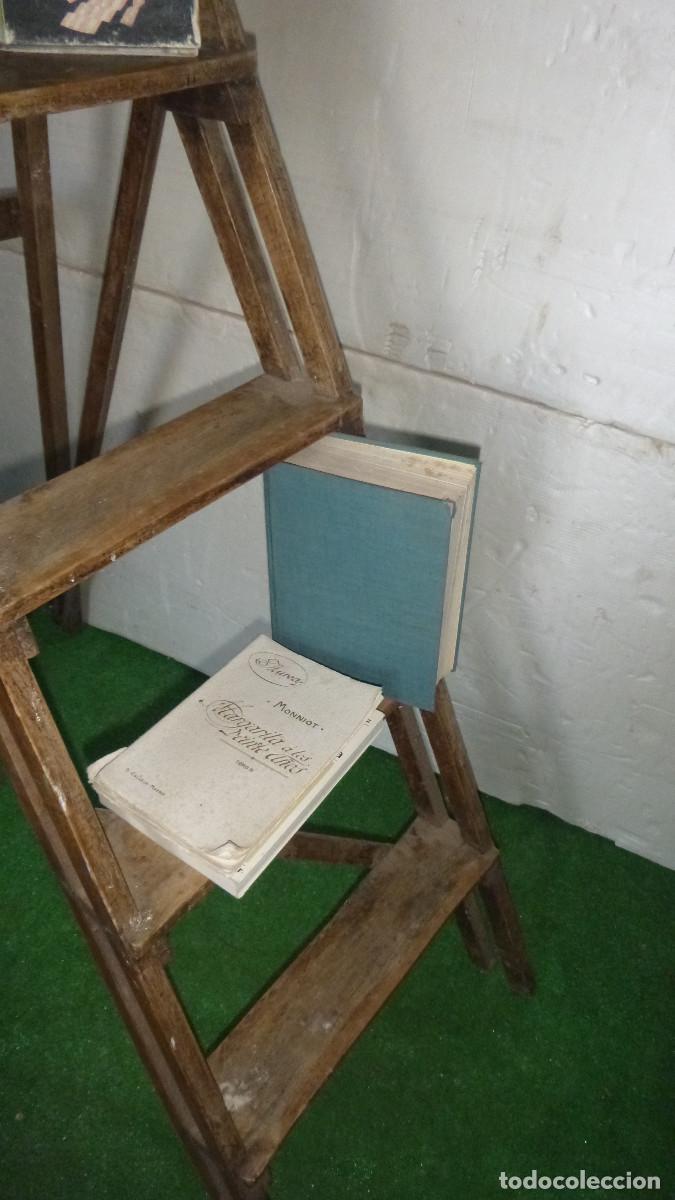 Antig&uuml;edades: ANTIGUA ESCALERA BIBLIOTECA - Foto 3