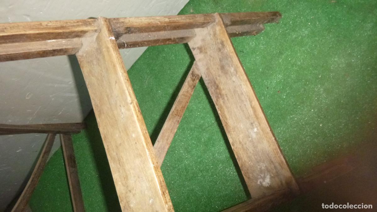 Antig&uuml;edades: ANTIGUA ESCALERA BIBLIOTECA - Foto 6