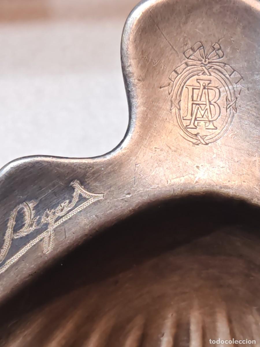 Antig&uuml;edades: Benditera de bautizo antigua con marcajes - Foto 2