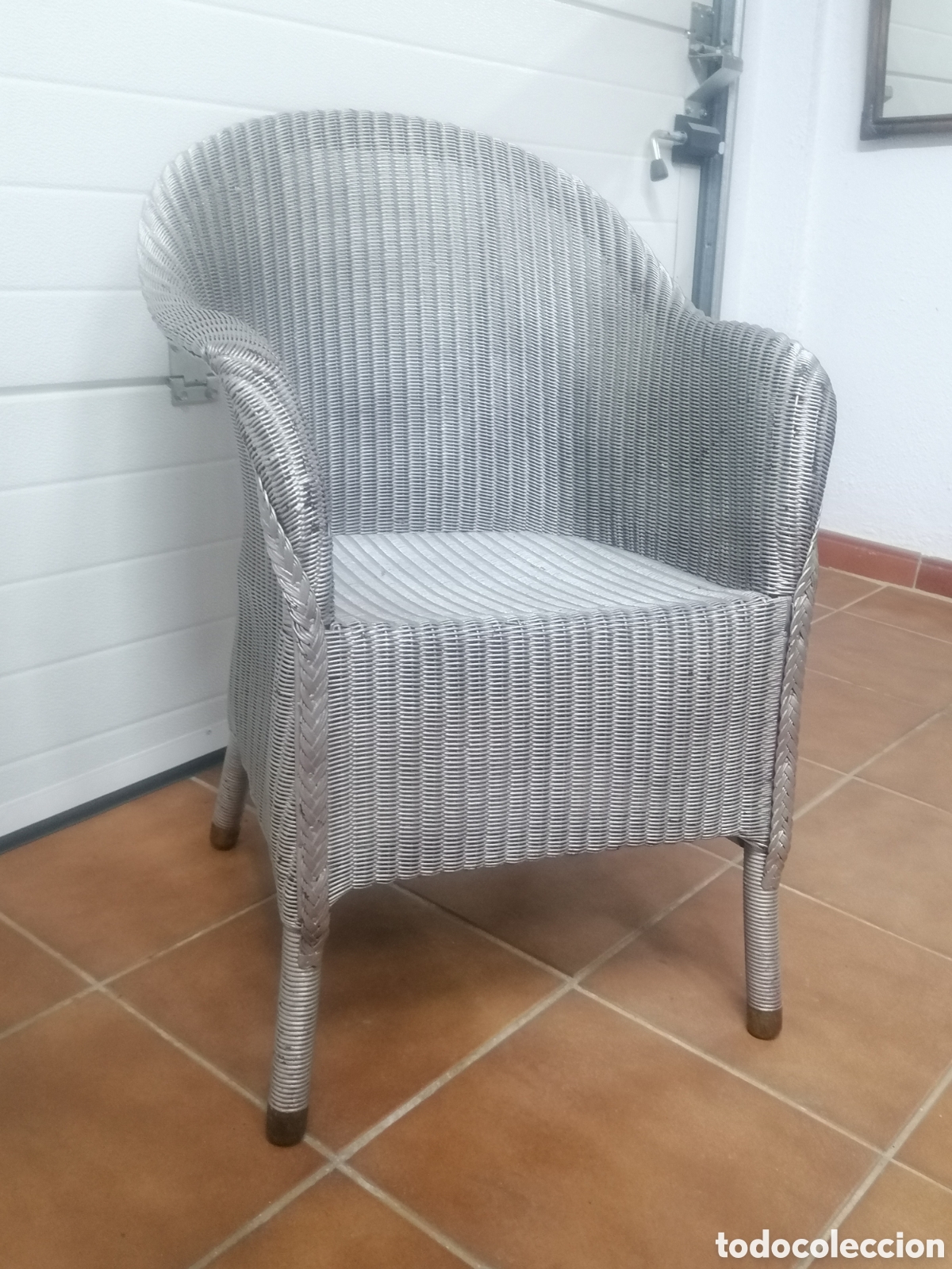 Antig&uuml;edades: Sill&oacute;n Lloyd Loom antiguo - Foto 2