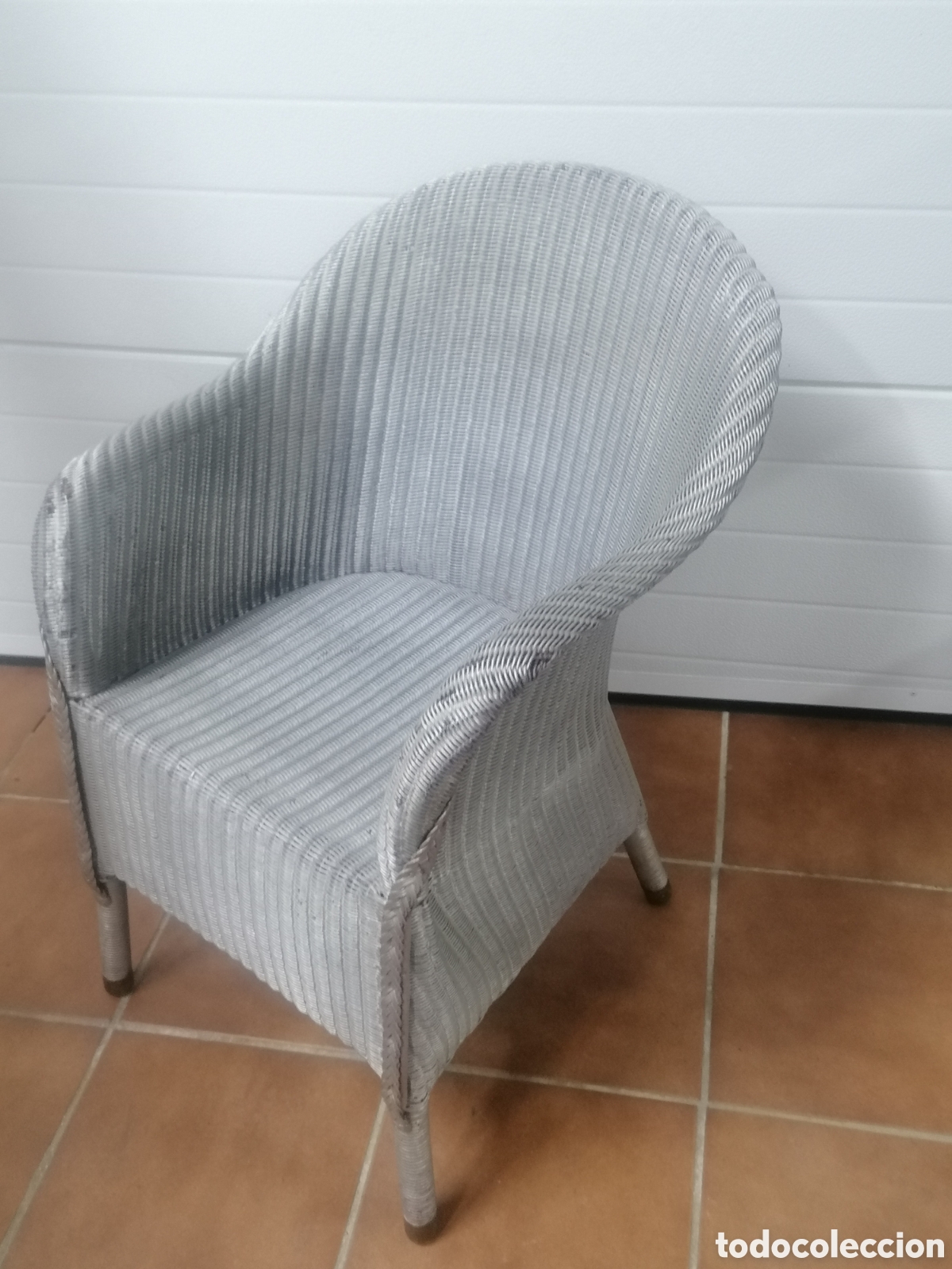 Antig&uuml;edades: Sill&oacute;n Lloyd Loom antiguo - Foto 3