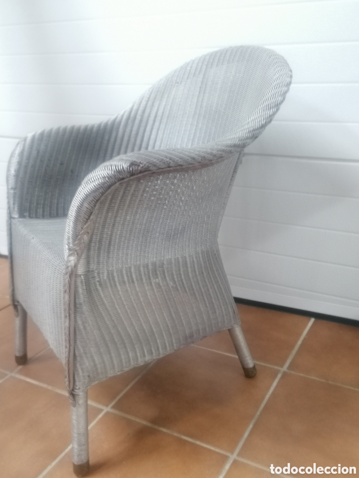 Antig&uuml;edades: Sill&oacute;n Lloyd Loom antiguo - Foto 4