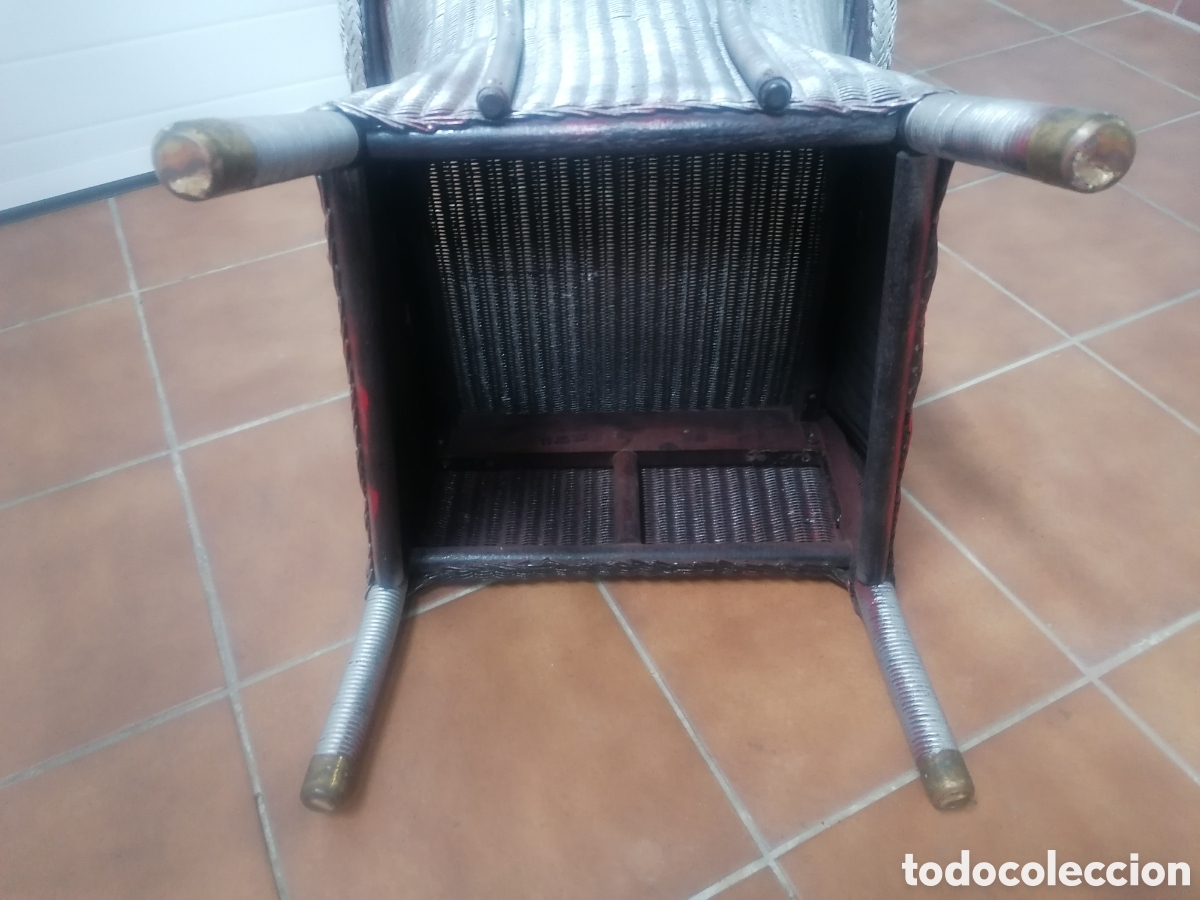 Antig&uuml;edades: Sill&oacute;n Lloyd Loom antiguo - Foto 7