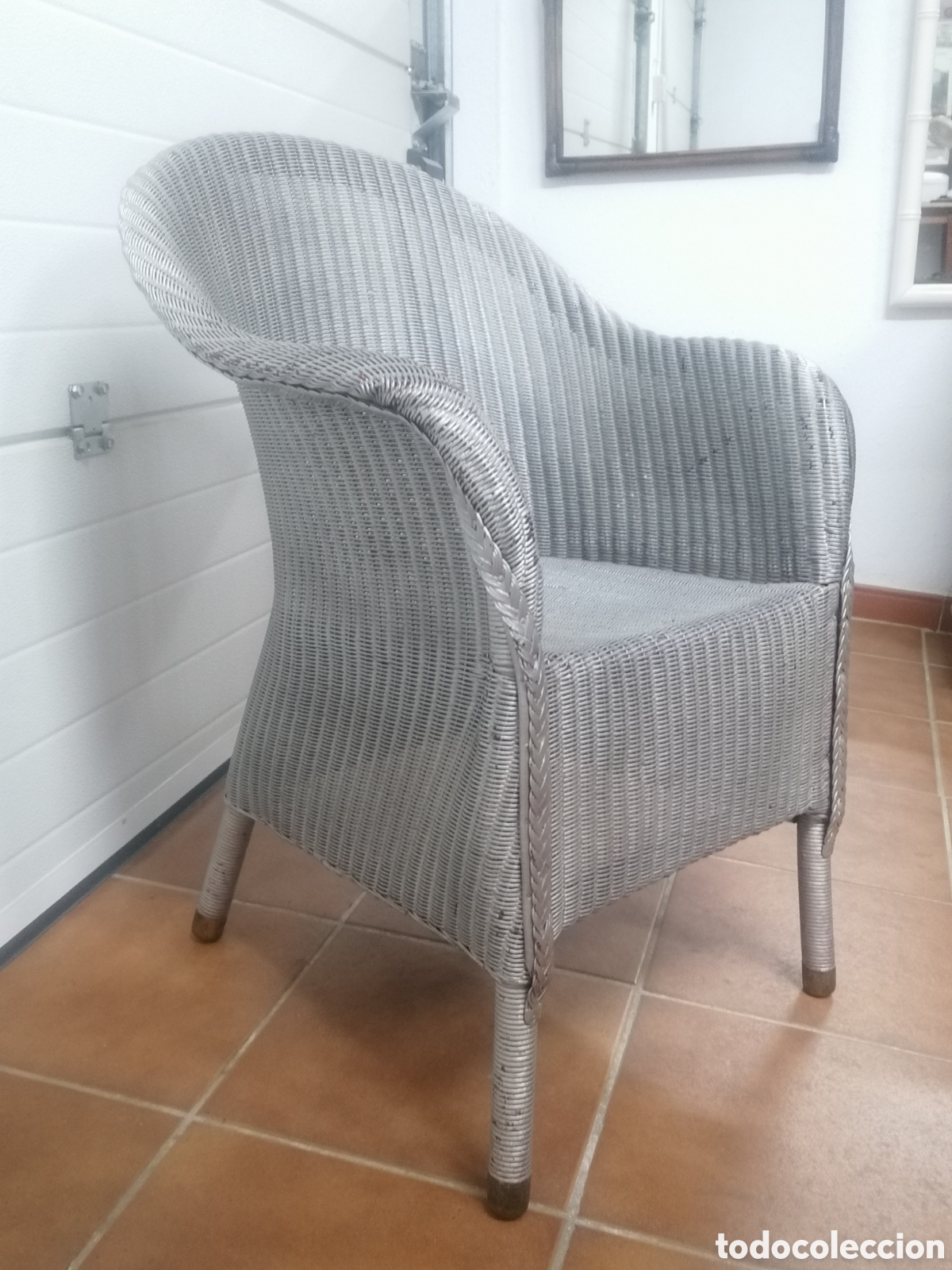 Antig&uuml;edades: Sill&oacute;n Lloyd Loom antiguo - Foto 1