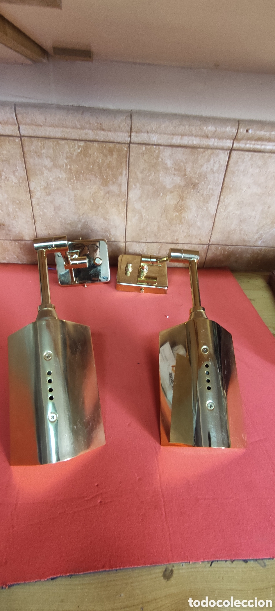 Antig&uuml;edades: Pareja apliques de pared - Foto 3