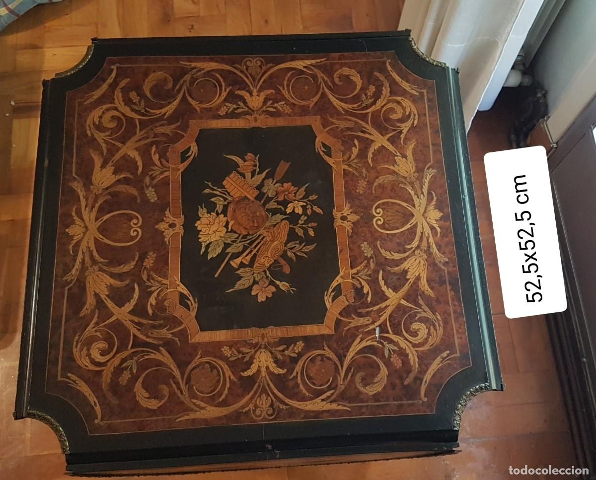 Antig&uuml;edades: Mesa de Marqueter&iacute;a Estilo Luis XVI - Foto 8