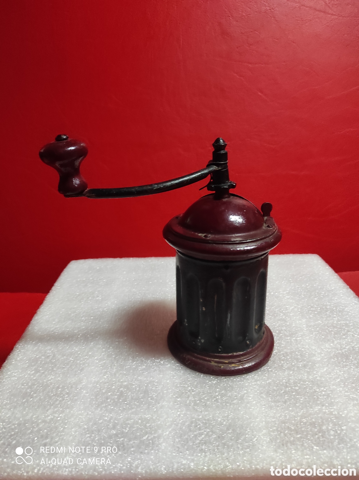 Antig&uuml;edades: Antiguo molinillo de caf&eacute; cil&iacute;ndrico - Foto 3