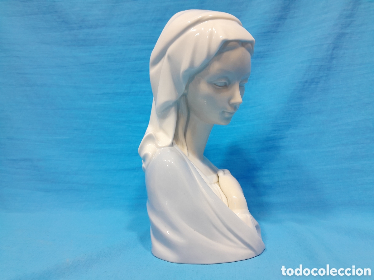 Antig&uuml;edades: BUSTO DE VIRGEN O MADONNA -LLADR&Oacute; - Foto 2
