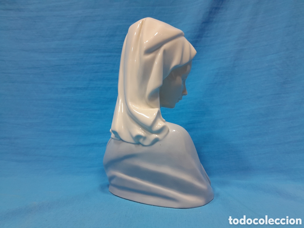 Antig&uuml;edades: BUSTO DE VIRGEN O MADONNA -LLADR&Oacute; - Foto 3