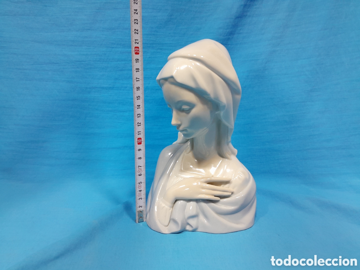 Antig&uuml;edades: BUSTO DE VIRGEN O MADONNA -LLADR&Oacute; - Foto 4