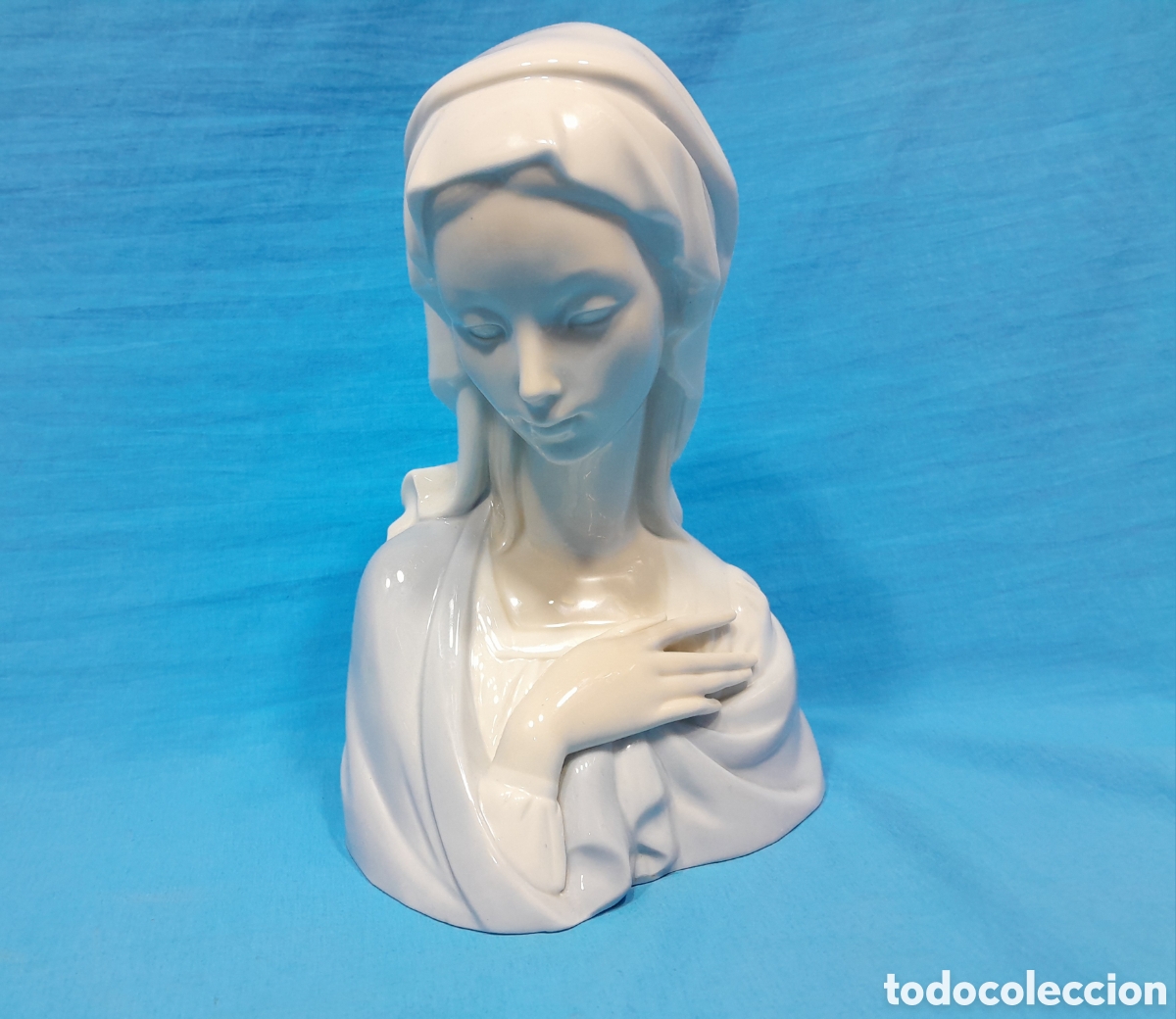 Antig&uuml;edades: BUSTO DE VIRGEN O MADONNA -LLADR&Oacute; - Foto 1