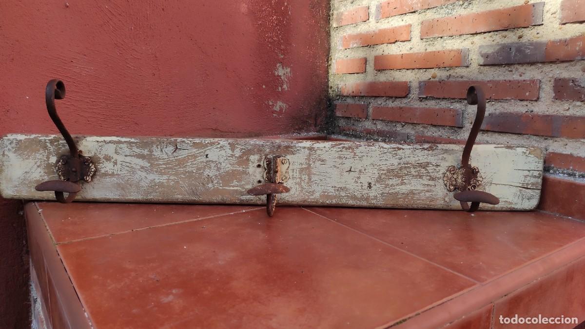 Antig&uuml;edades: PERCHA DE PARED _ ANTIGUA - Foto 6