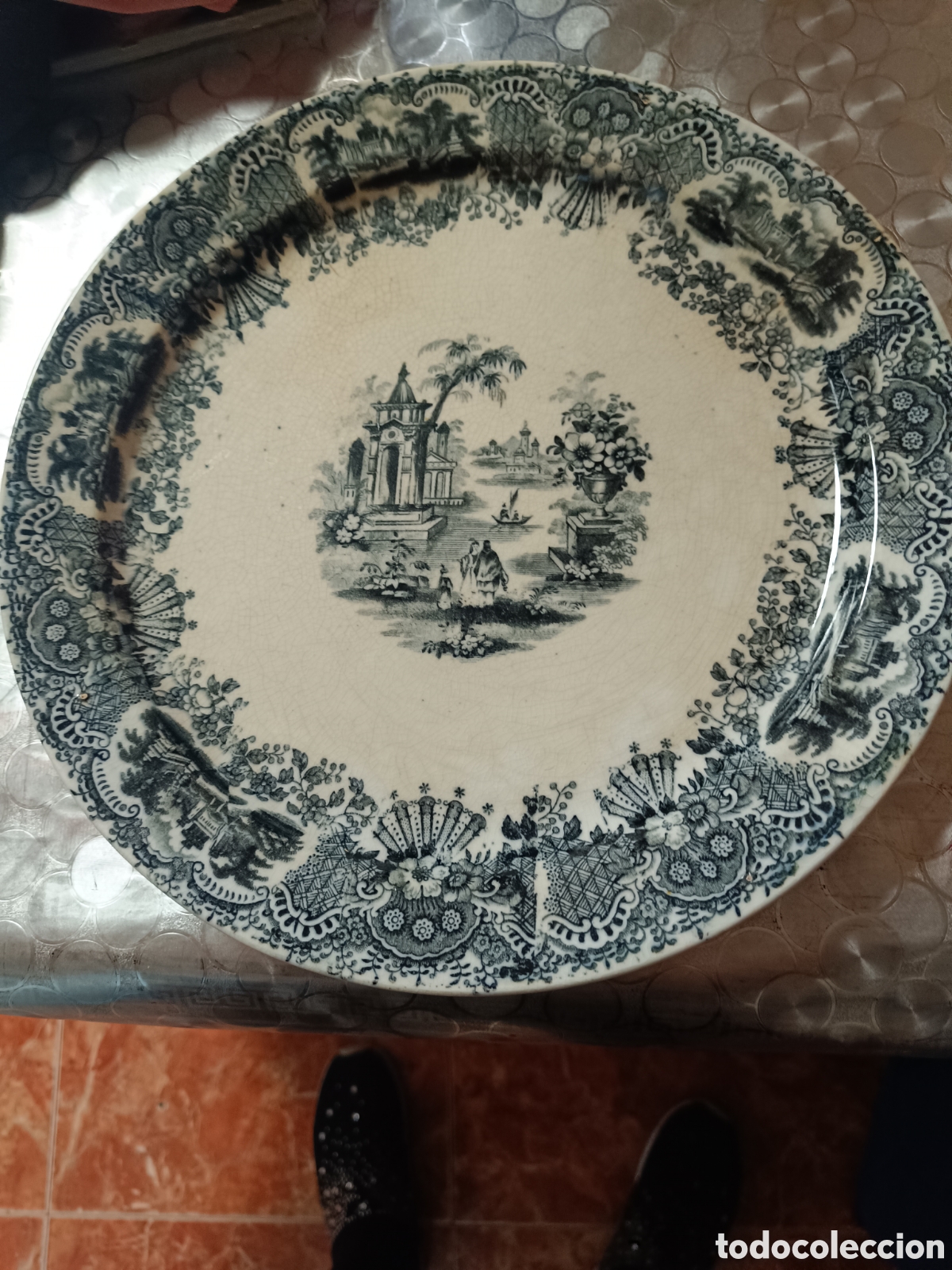 Antig&uuml;edades: Plato de la cartuja grande - Foto 1