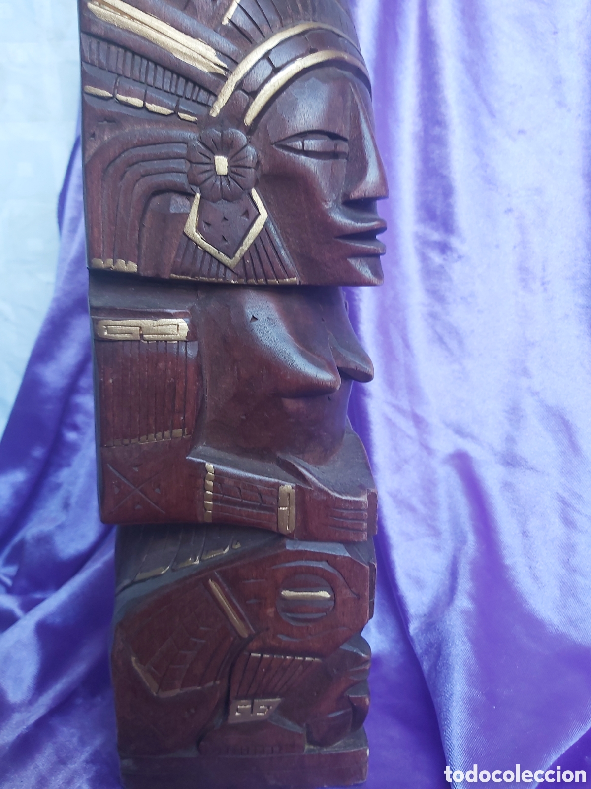 Antig&uuml;edades: Escultura maya tallada en madera - Foto 2