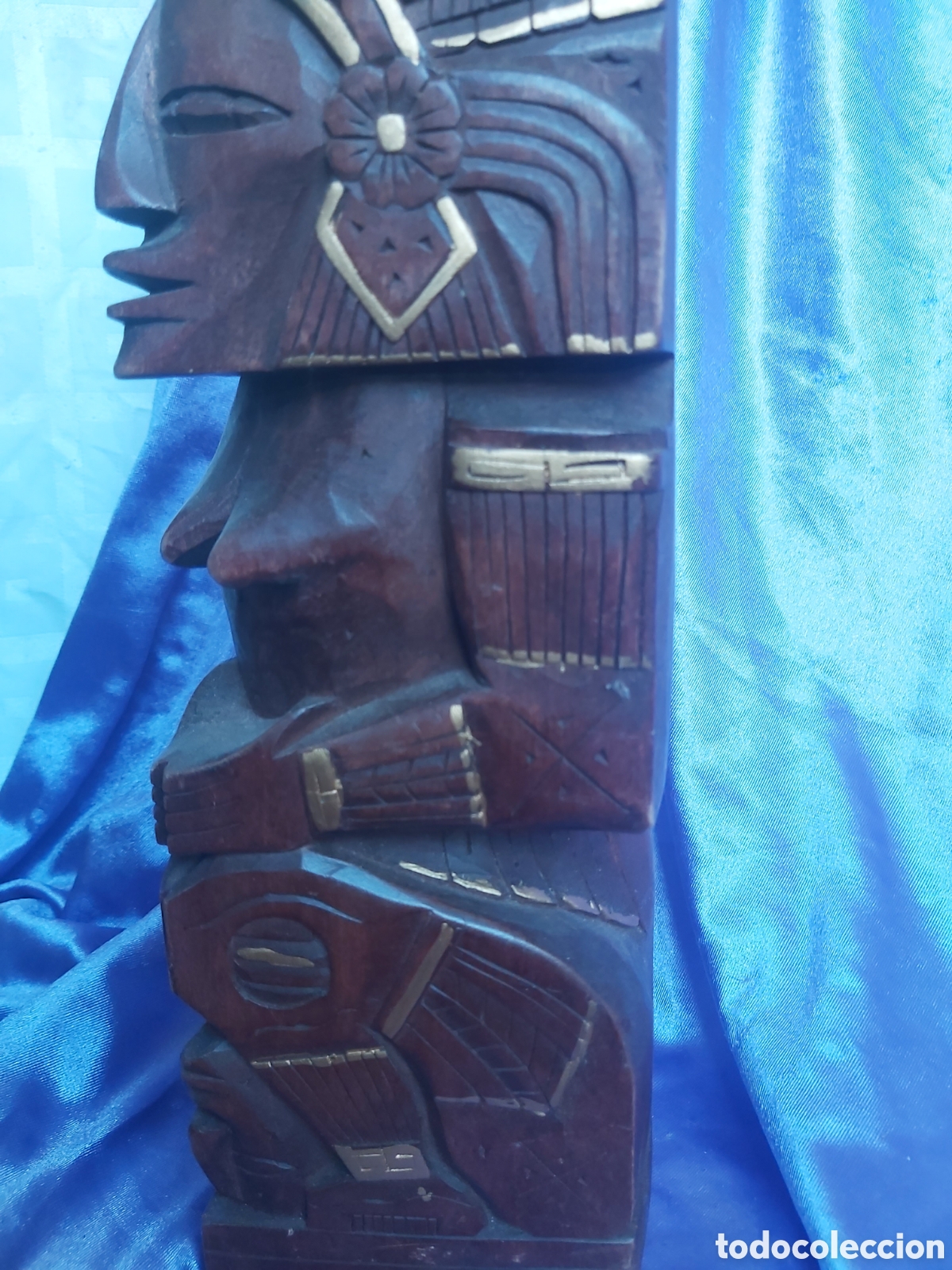 Antig&uuml;edades: Escultura maya tallada en madera - Foto 4