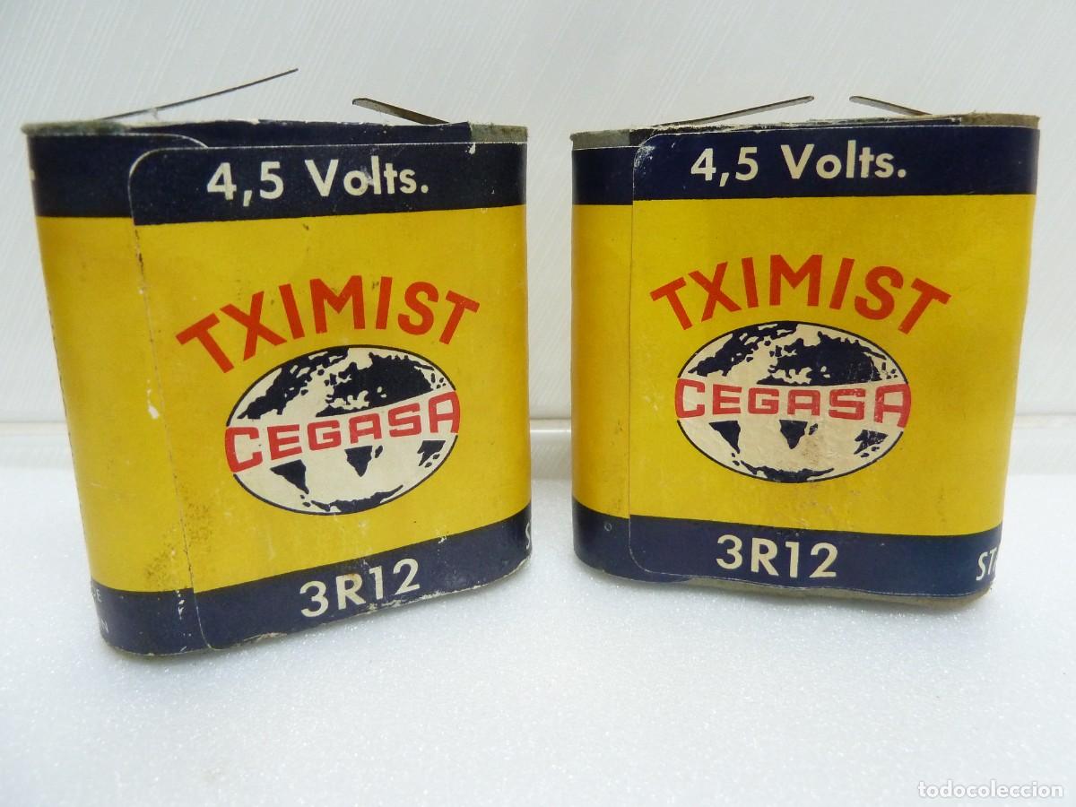 Antig&uuml;edades: LOTE(2)ANTIGUAS PILAS-TXIMIST&middot;CEGASA-3R12 STANDARD