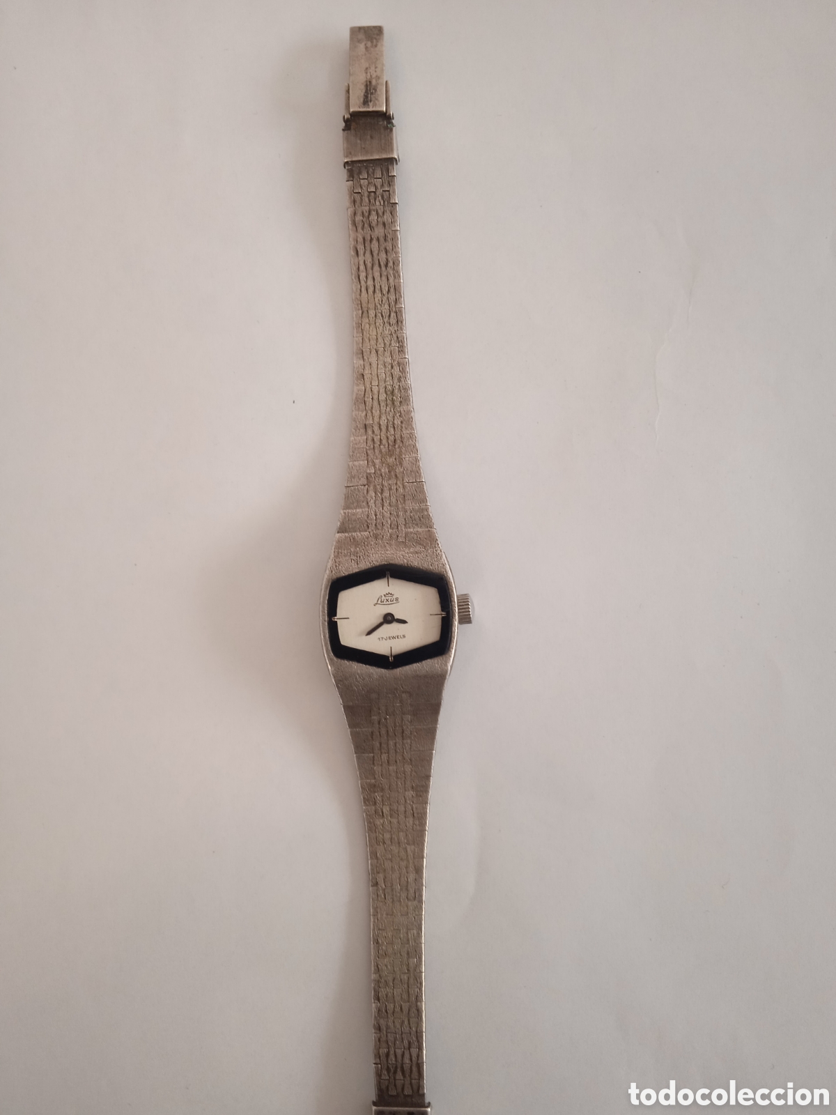 Antig&uuml;edades: Reloj en plata marcado 800 - Foto 2
