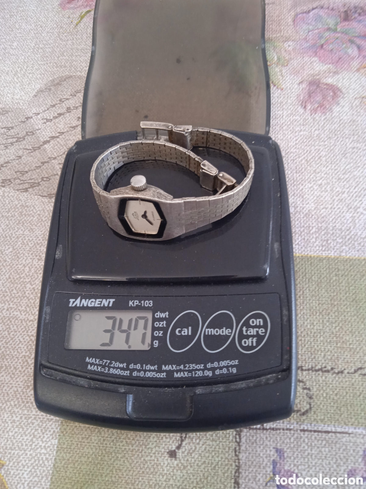 Antig&uuml;edades: Reloj en plata marcado 800 - Foto 1
