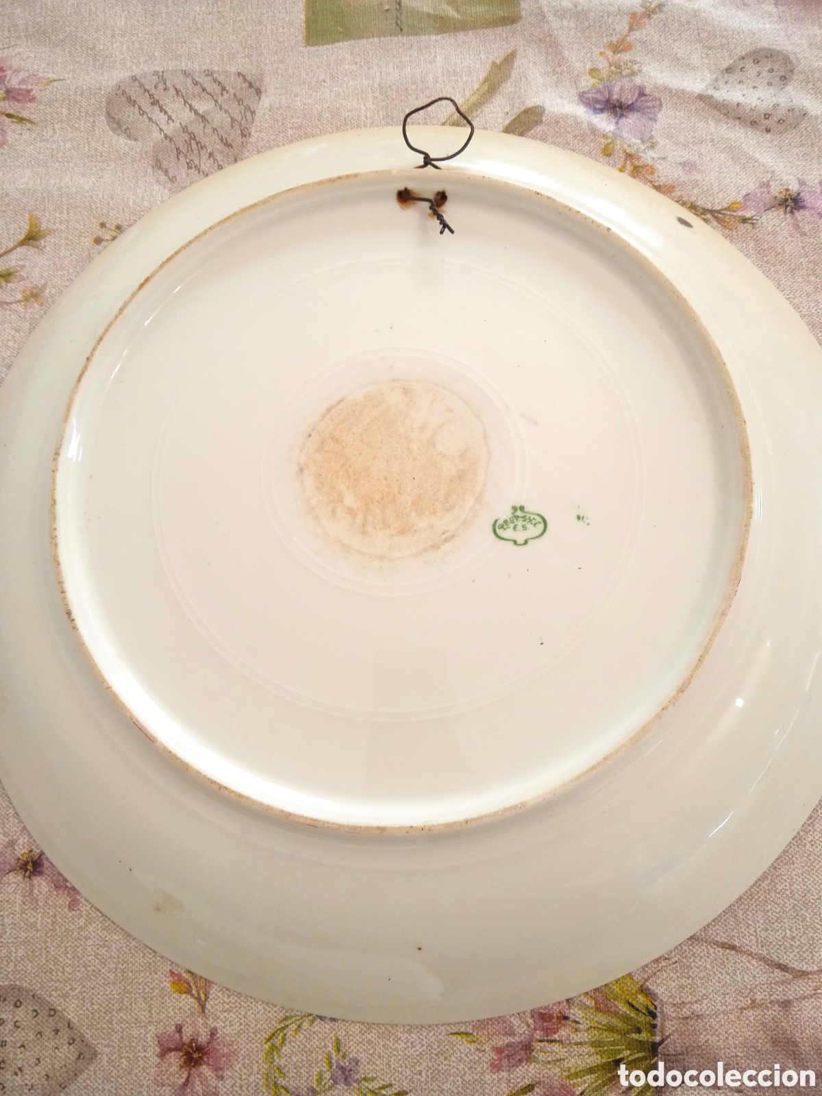 Antig&uuml;edades: Plato antiguo firmado - Foto 2
