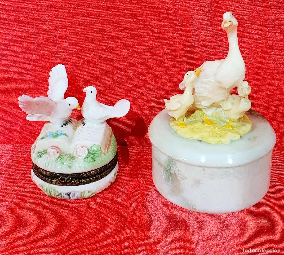 Antig&uuml;edades: Joyeros de porcelana decorada - Foto 1