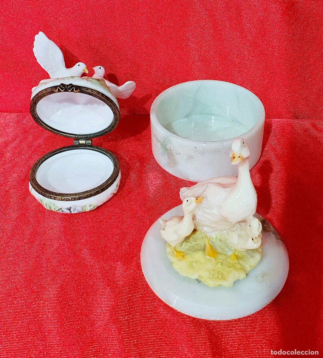 Antig&uuml;edades: Joyeros de porcelana decorada - Foto 2