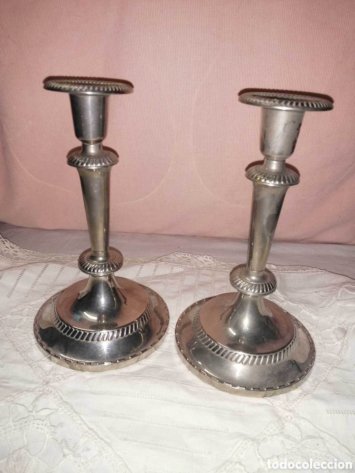 Antig&uuml;edades: Candelabros portavelas. - Foto 2