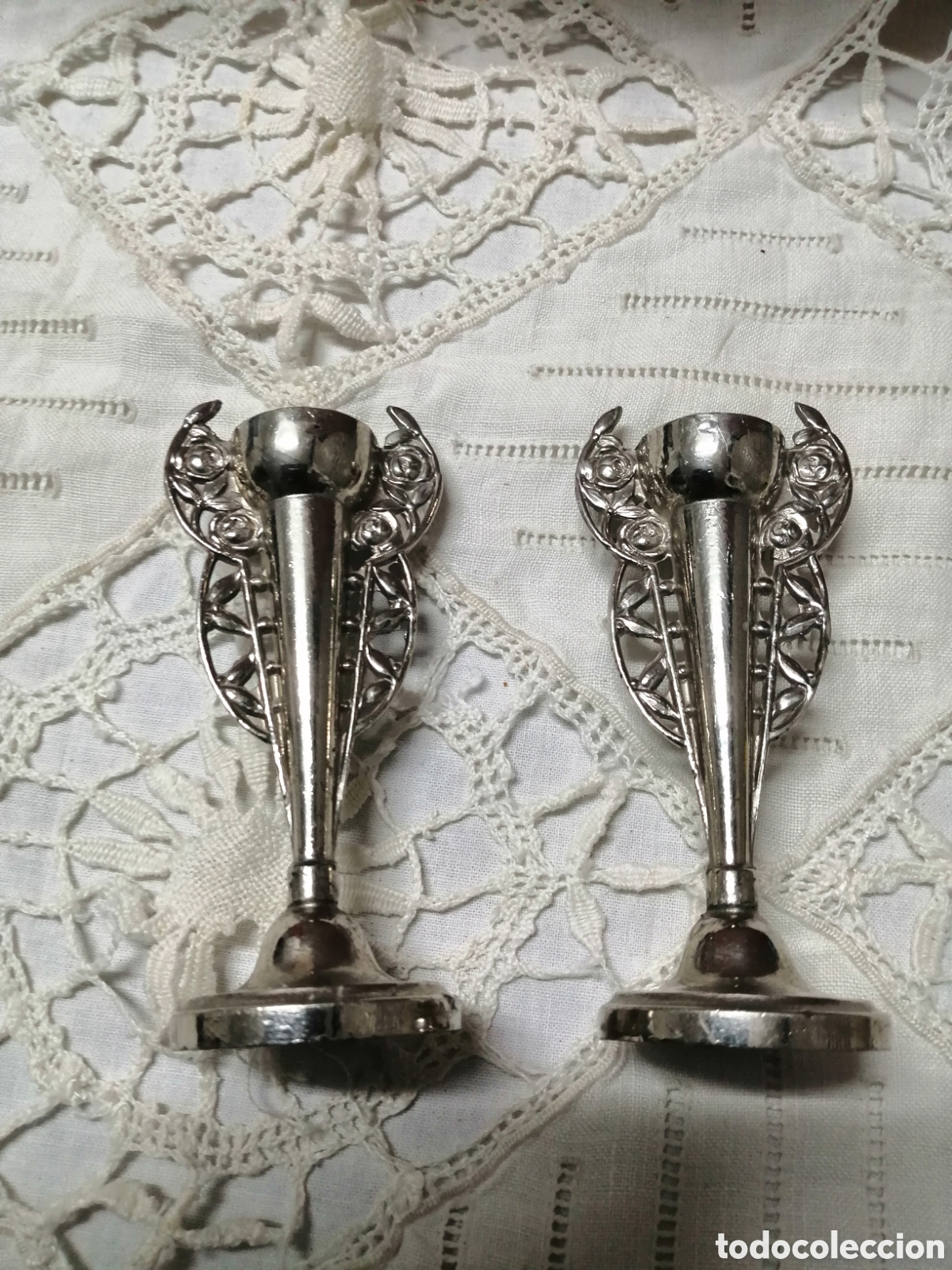 Antig&uuml;edades: Dos Jarroncitos de altar - Foto 2
