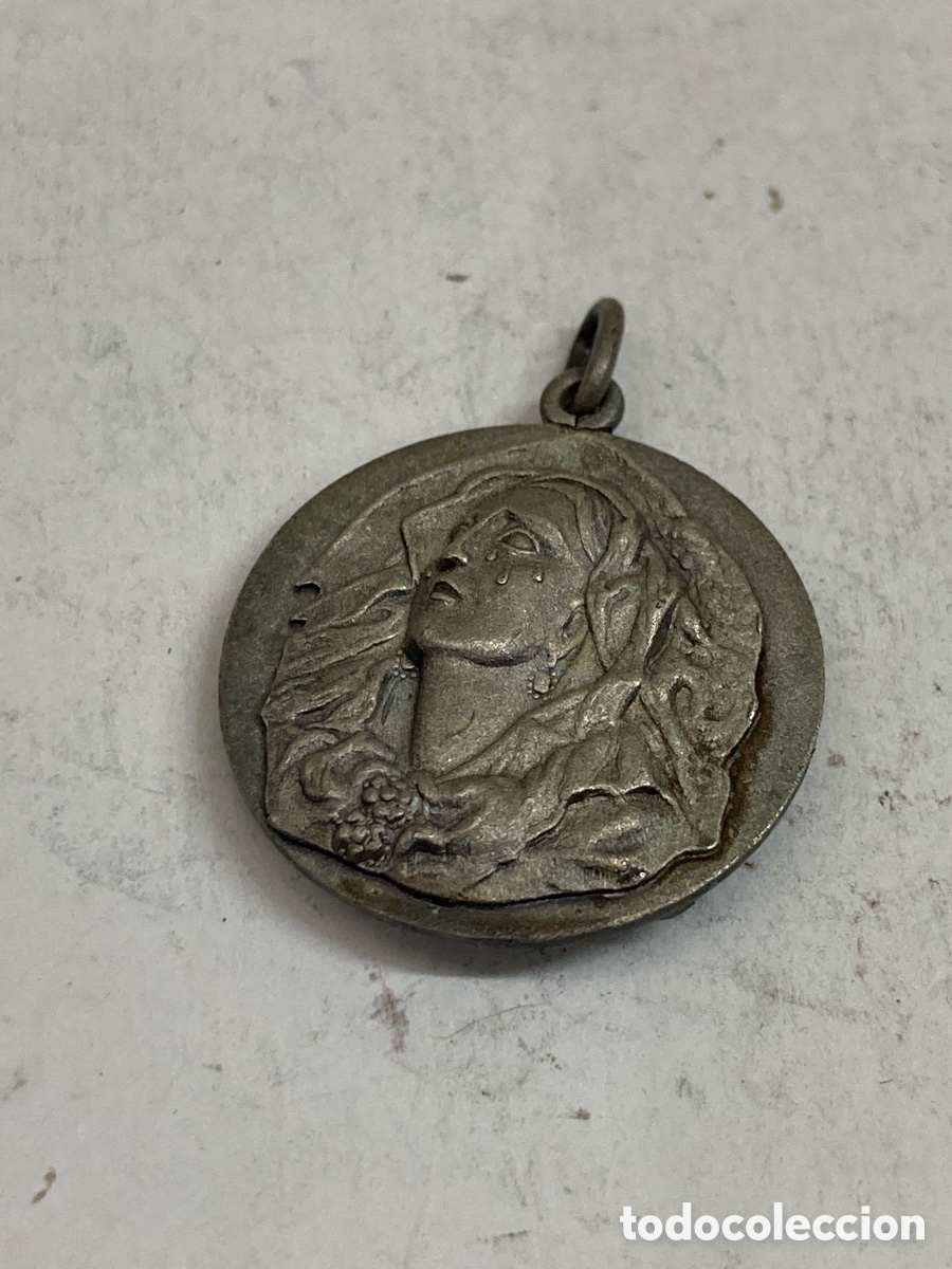 Antig&uuml;edades: Medalla de plata religiosa C257 - Foto 2