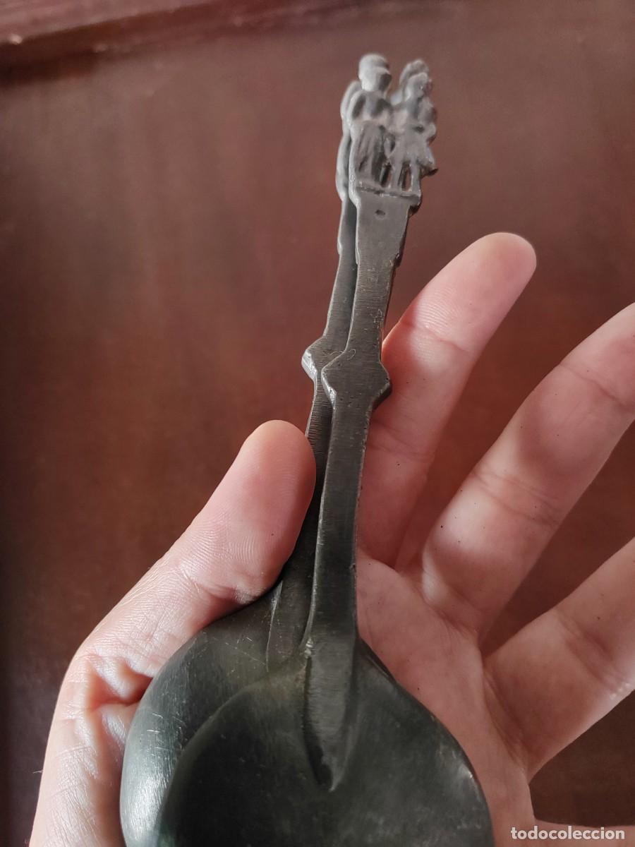 Antig&uuml;edades: Cucharas antiguas de plomo - Foto 4