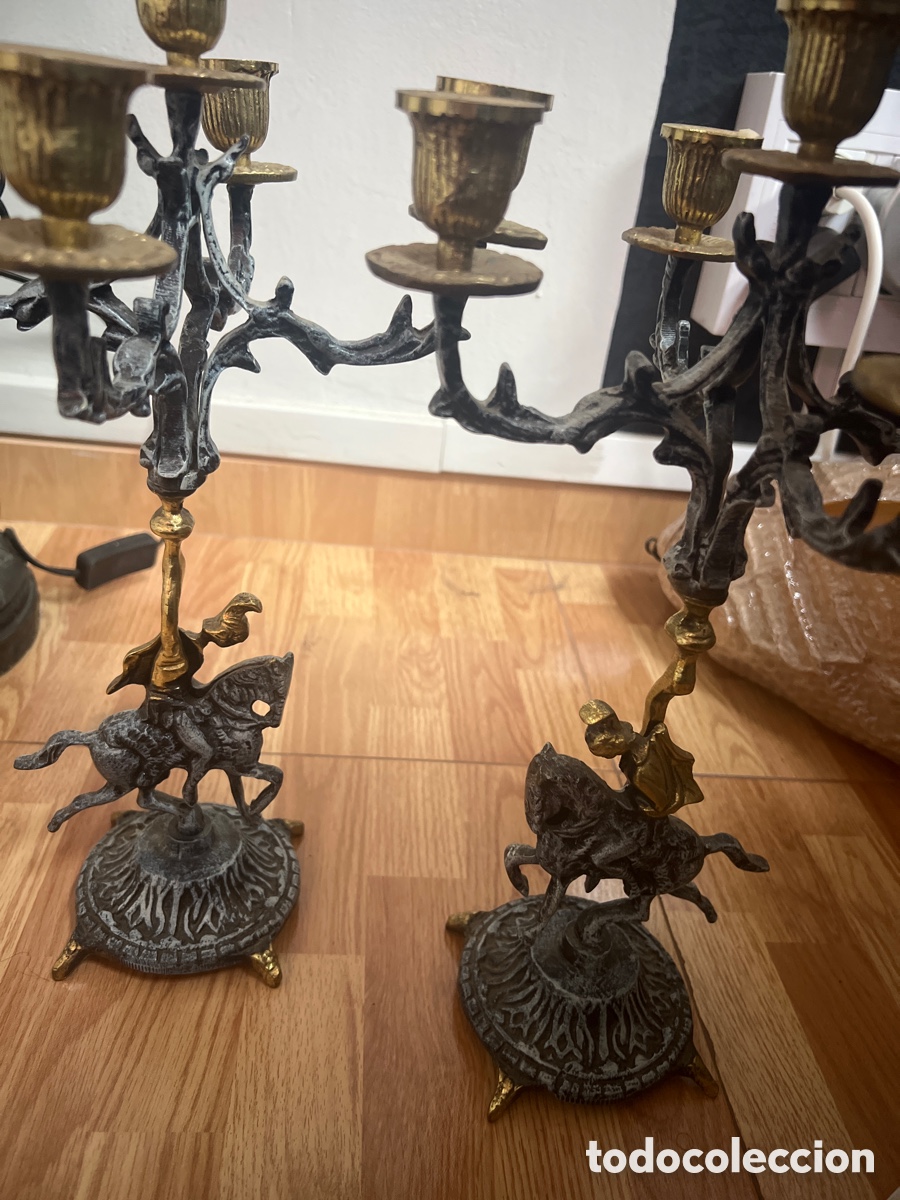 Antig&uuml;edades: Conjunto de 2 candelabros - Foto 1