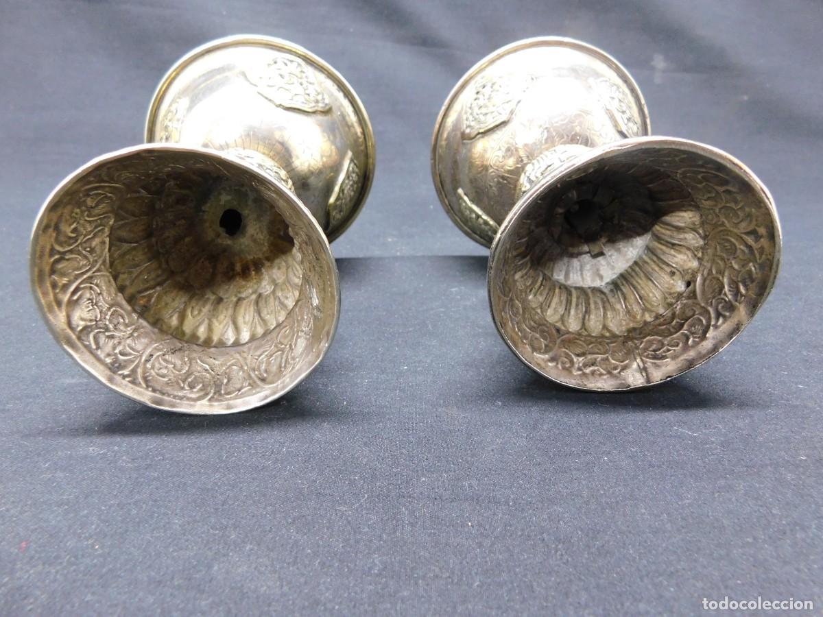 Antig&uuml;edades: PAREJA DE COPAS ORNAMENTADAS - Foto 15