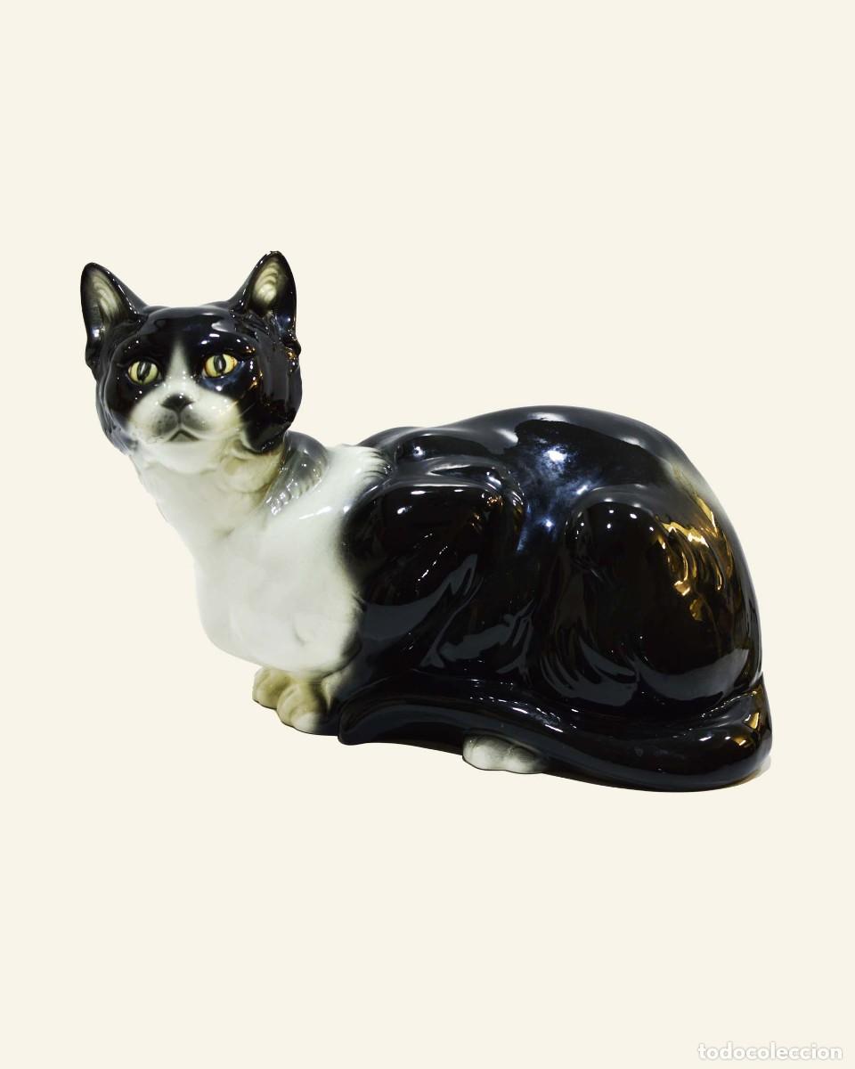 Antig&uuml;edades: Gato de cer&aacute;mica de Manises - Foto 1