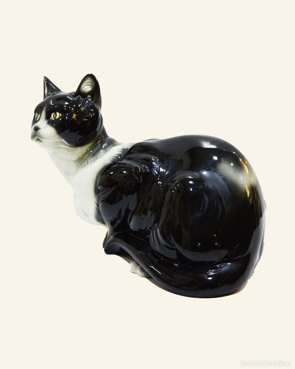Antig&uuml;edades: Gato de cer&aacute;mica de Manises - Foto 4