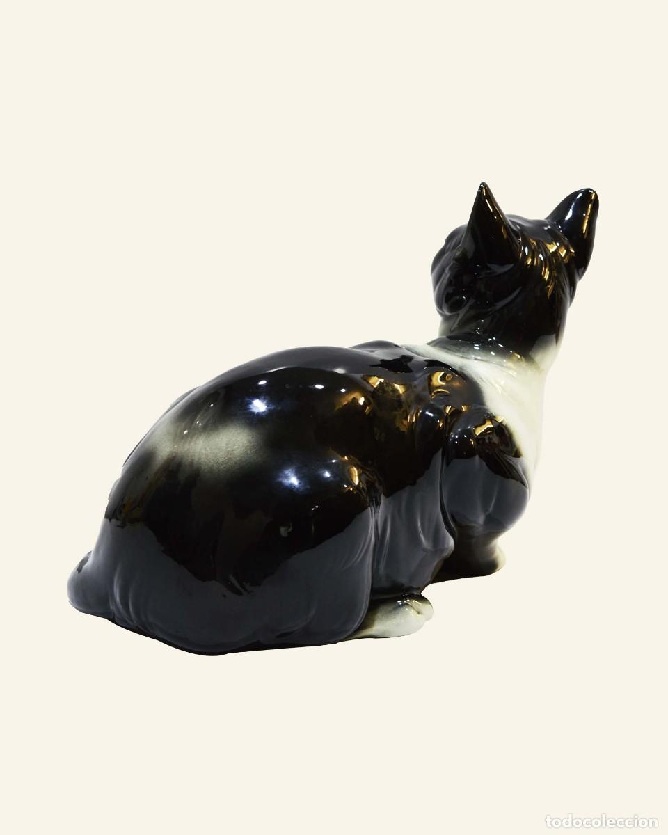 Antig&uuml;edades: Gato de cer&aacute;mica de Manises - Foto 5