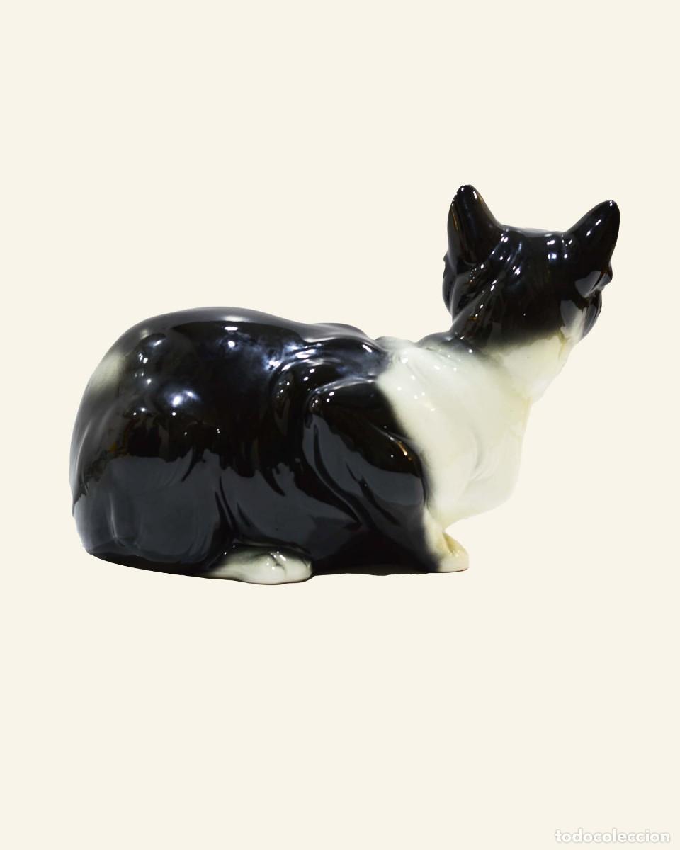Antig&uuml;edades: Gato de cer&aacute;mica de Manises - Foto 6