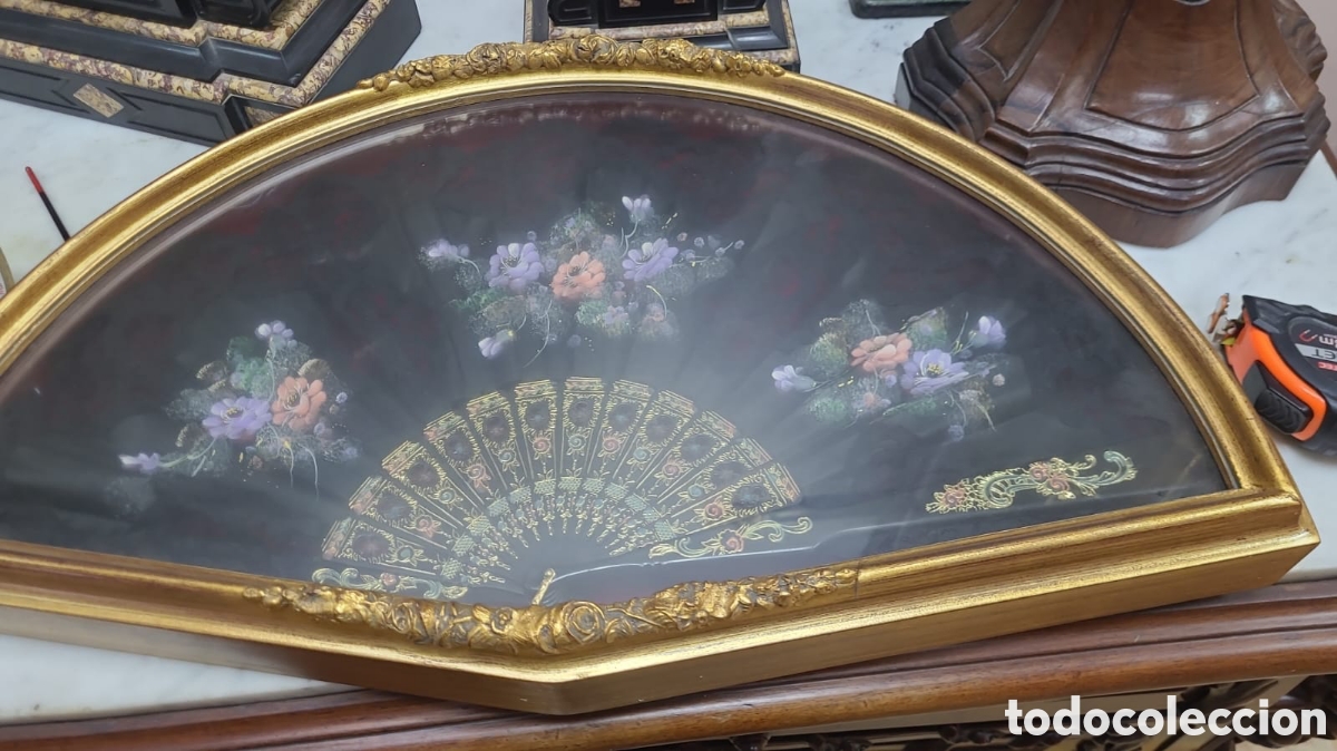 Antig&uuml;edades: Abanico con abaniquera - Foto 3