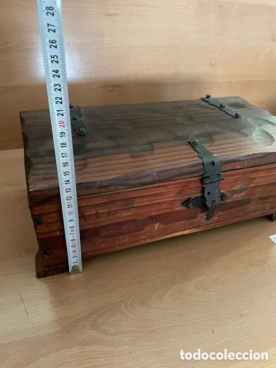 Antig&uuml;edades: Ba&uacute;l de madera antiguo - Foto 2